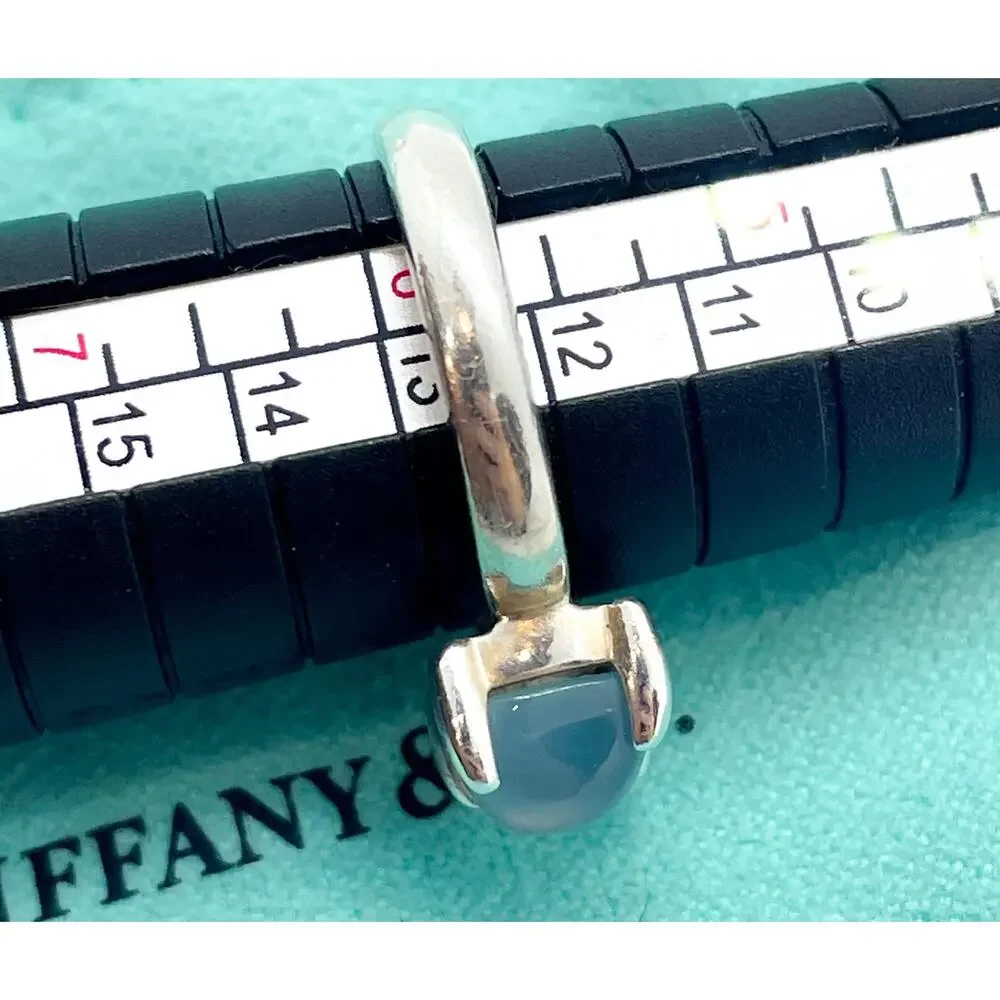 Tiffany & Co. Sterling Silver Chalcedony Sugar Stack Picasso Ring Size 5.75